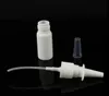 50pcs/lot 10ml 15ml 20ml 30ml 50ml White Empty Plastic Nasal Spray Bottles Pump Sprayer Mist Nose Spray Refillable Bottle