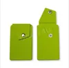 Caixa de carteira de telefone de silicone adesivo com pocket snap back stickon titular de cartão de crédito com stand para iphone samsung aleatório c9445234