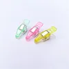 Colorful Transparent Binding Clamp Plastic Wonder Clips Holder for DIY Patchwork Fabric Quilting Craft Sewing Knitting Clip Home Office Supply