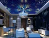 مخصص paintingblue ملون دوامة المشع fashioyceiling جدار جدارية التصاميم الحديثة 3d غرفة المعيشة سقف خلفيات papel دي parede