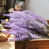 25 têtes/Bouquet de fleurs en plastique, Provence romantique, 4 couleurs, fleurs artificielles, lavande, décoration de jardin, fête de mariage