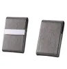 Smoking Accessories Cigarette Case Cigar Storage Box Stainless Steel Multifunction Card Cases PU Tobacco Holder GB283