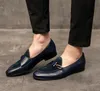 Men 2678 Designer Dress Loafers Genuine Breathable Flats Pointed Toe Leather Shoes Party Wedding Shoes British Style