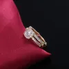 금도금 마이크로 세트 지르콘 다이아몬드 커플 반지 링 레이디 약혼 러브 링 링 6 7 8 9 10270A302N