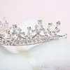 Yeni kristal rhinestone taç kırmızı gümüş yüksek kaliteli vintage düğün gelin aksesuarı kristal gelin tiara klasik balo parti saçlar 3578531