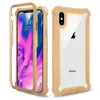 3 W 1 Hybrydowy Wstrząsowy Opprożny Case Telefon Heavy Duty Przypadki Osłona Obudowa Z Ciągiem Tylna dla iPhone 11 12 XR XS Max Samsung S10 S20 S21 S8 S9 + 13 Pro