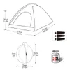 Kingcamp Pop-up Dome Barraca Ao Ar Livre Tenda Família Caminhada Pólo Tenda Lightweight Quick Automático Abertura para 2-3 pessoas