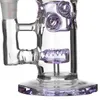 8 polegada de vidro dab rig roxo heady dab rigs de vidro inebriante fab ovo buraco inebriante de vidro com roxo 14mm tigela