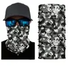 Gorras de ciclismo Máscaras MagicTurban Impreso en 3D Camuflaje Patrón de pitón Bufanda Máscara Pesca al aire libre Protector solar Cabeza sin costuras Bandana Moda Nec