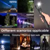 LED Flashlight 90000 Lümenler XHP70.2 En Güçlü El Feneri 26650 Pil USB Şarj Edilebilir Torch XHP70 Fener 18650 Av lambası El Işığı