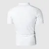 E-Baihui Brand Polos Mens Polo Shirts Bomull Kortärmad Camisas Polo Casual Stand Collar Male Polo Shirt ZT79