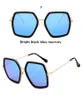Yeni Poligonal Güneş Gözlüğü Büyük Çerçeve Güneş Gözlüğü Arı Dazzle Renk Cıva Moda Gözlük Cenaz Moda Trendsungasses