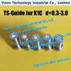 Edm ts-guide K1C (boîtier en acier inoxydable + céramique) d = 0.3/0.4/0.5/0.6/0.7/0.8/0.9/1.0/1.5/2.0/2.5/3.0mm pour Machine EDM à petits trous So dick KIC