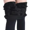 Leggings in velluto spesso invernale da donna Pantaloni elastici in tinta unita caldi Collant in velluto da donna per pantaloni caldi invernali
