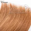 100% Top Qualité Européenne Non Transformée # 30 Couleur Naturelle Vierge Remy Bundles Bourgogne Droite Tissage de Cheveux Humains