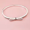 Новый браслет для лука модного лука для ювелирных изделий Pandora 925 серебряный серебро с бриллиантовым тенденцией