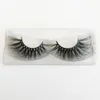 Hot Selling 25mm Lashes 5D Mink Eyelashes Handmade Mink Hair Strip Lashes Private Logo Custom Eyelash Packaging