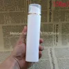 30ml 50ml 80mlゴールデンエッジ透明キャップメイクアップツールエアレスポンプボトルプラスチック化粧品容器10個/ロット