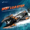 JJRC S6 2.4G Lobster Controle Remoto Lancha, Elétrica RC Barcos Brinquedo, 1:47, Motor Dual, 5-10km / H, Impermeável, Christmas Kid Birth By By Boy Presentes, 2-1