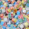 3cm 미니 크기의 마법의 큐브 모자이크 퍼즐 큐브 캡슐 장난감 모자이크 큐브 큐브는 퍼즐 게임 어린이 정보 학습 교육 장난감 어린이를위한 선물