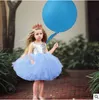 Babykleidung Mädchen Prinzessin Pailletten Kleid Aschenputtel Abendkleid Brautjungfer Festzug Kleider Sommer Blumenkleid Halloween Kostüm CZYQ5270