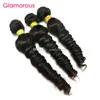 Wefts Glamourosa Pacotes de Cabelo Barato Onda Italiana 4 Pcs Extensões de Cabelo Humano Tecer Cutícula Completa Brasileira Malásia Indiana Peruana Virgem