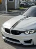 5D Fibra de carbono Modificado de carros personalizados Capô Decalques de adesivos da cabeça para BMW