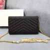 Designer-Tasche, klassische Mode-Handtasche, Lammleder, Kaviar, Metallkette, Gold-Silber-Leder, Flip-Crossbody-Schultertasche mit Rahmen