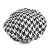 Berets hatt för kvinnor höst vinter mode svart vit houndstooth gitter hattar brittisk retro fritidsmålare