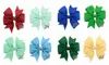 1pcs Colorful Bowknot Hairclips For Girl Kids Ribbon hair Bow Tie Hairpins