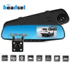 Visione notturna Telecamera Dvr per auto Specchietto retrovisore Videoregistratore digitale Videocamera automatica Dash Cam FHD 1080P dual len Registrator