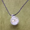 Diy modeharts smycken kvinnlig personlighet kreativ handgjord läder rep hartsboll hängande halsband