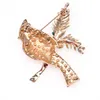 10 pièces/lot broches en strass rouge Cardinal cristal noël vacances oiseau animaux broches pour femmes dame homme décoration