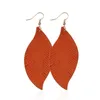 Leaf Leaf Dangle Kolczyki Lekkie Pióro Spadek Kolczyk Dla Kobiet Dziewczyny Soft Suede Feather Fashion Kobiety Kolczyk Party Biżuteria