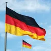 I lager 3x5ft 90x150cm polyester nationell flagga svart röd gul de deu tyska deutschland Tyskland flagga parade dekoration flagga3835840