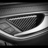 4 pièces autocollant de voiture en Fiber de carbone poignée de porte intérieure garniture de couvercle de bol pour Mercedes Benz classe C W204 W205 GLC X205 classe E W212 W213 GL286g