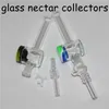 Nectar en verre avec pointes de Quartz de 10mm 14mm, Clip Keck pour narguilé, récipient en Silicone de 5ml, récupération de Nectar pour fumer