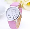 Zegarek damski Big Number Women Watch Brand New Zegarek kwarcowy Zegarki damskie ze skóry PU