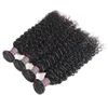 Curly Body Hair Extensions Loose Deep 34pcs With Lace 44 Closure Straight Water Human Hair Bundles With Closure2511317