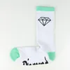 NEW High Quality Men Brand Long Socks Classic Diamond Skateboard Compression Terry Cotton Male Casual Basket Meias Free Shipping