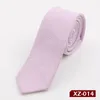 Cotton Neck tie 6cm solid men's 24 colors necktie Fashion cotton ties for Father's Day Men's business tie Christmas266L