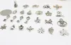 50 unids / lote mezcla estilo plata colgante encantos hallazgos componentes para la joyería de bricolaje regalo artesanía pulsera PD2