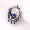 HY097 Vintage fashion design Crow of three feet charm Japanese Raven prosperity amulet pendant for women