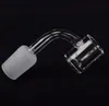 100% Real Quartz Banger 4mm Thick 90&45 Degrees oil rig dab rigs Domeless club nail 14mm 18mm male female Bangers