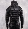 패션 겨울 다운 재킷 라이트 남자 따뜻한 후드 클래식 디자이너 자켓 남자 파카 후드 티 코트 남성 플러스 크기 온라인