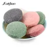 FullJion okrągły kształt Konjac Sponge kosmetyczna burz czyszczenie gąbki Naturalne Konjac Puff Facial Cleaning narzędzie do mycia narzędzia 2177628