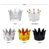 Crystal Glass Crown Shaped Votive Tea Light Candle Holder Crafted Jewelry Organize Plate Creative Ashtray Home Wedding Decoration