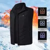 男性女性電気暖房ベストジャケットノースリーブウィストコートUSB熱服冬の暖かいジャケットの上着男性加熱ベスト