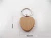 Kimter DIY Blank Wooden Keychain Rectangle Square Round Heart Shaped Oval Keychains Wood Key Chain Ring Business Gift Free DHL D274LR F