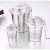 Tea Filter Infuser Durable 3 Sizes Silver Reusable 304 Stainless Mesh Herbal Ball Tea Strainer Teakettle EEA108726079978